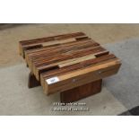 *RECLAIMED SMALL WOODEN COFFEE TABLE