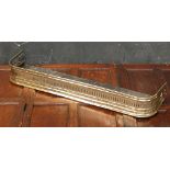 *SMALL FENDER WITH PIERCED DECORATION, CIRCA 1900. HEIGHT 135MM (5.25IN) X WIDTH 985MM (38.75IN) X