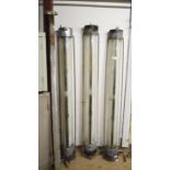 *SET OF THREE LARGE INDUSTRIAL STRIP LIGHTS