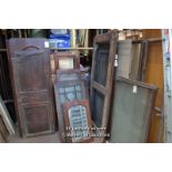 *VICTORIAN MUSEUM SHOW CASE AND GLAZED DOORS