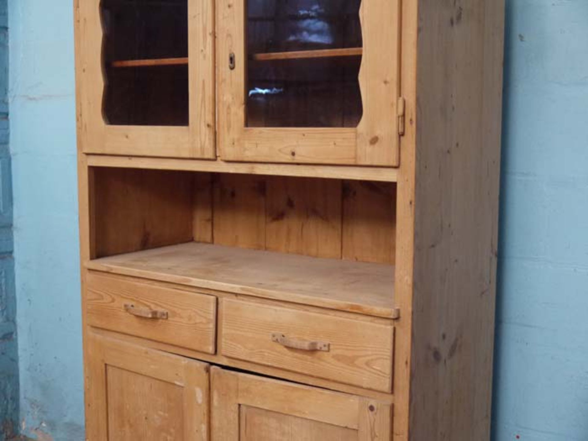 *PINE EUROPEAN DRESSER. 1810MM ( 71.25" ) HIGH X 1050MM ( 41.5" ) WIDE X 495MM ( 19.5" ) DEEP [0] - Image 2 of 3