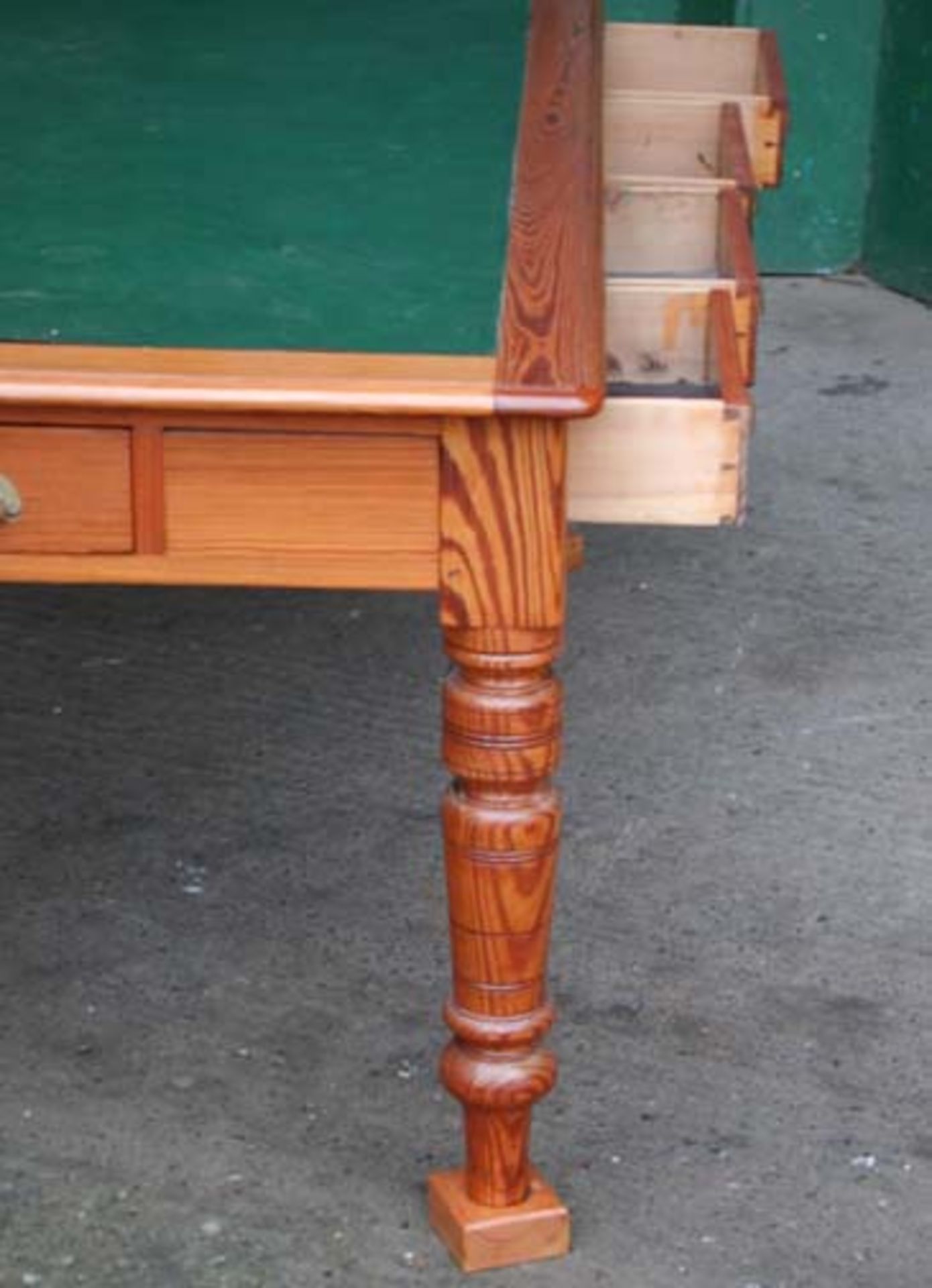 *PITCH PINE EDWARDIAN LIBRARY TABLE. HEIGHT 775MM (30.5IN) X WIDTH 1830MM (72IN) X DEPTH 990MM ( - Image 5 of 7