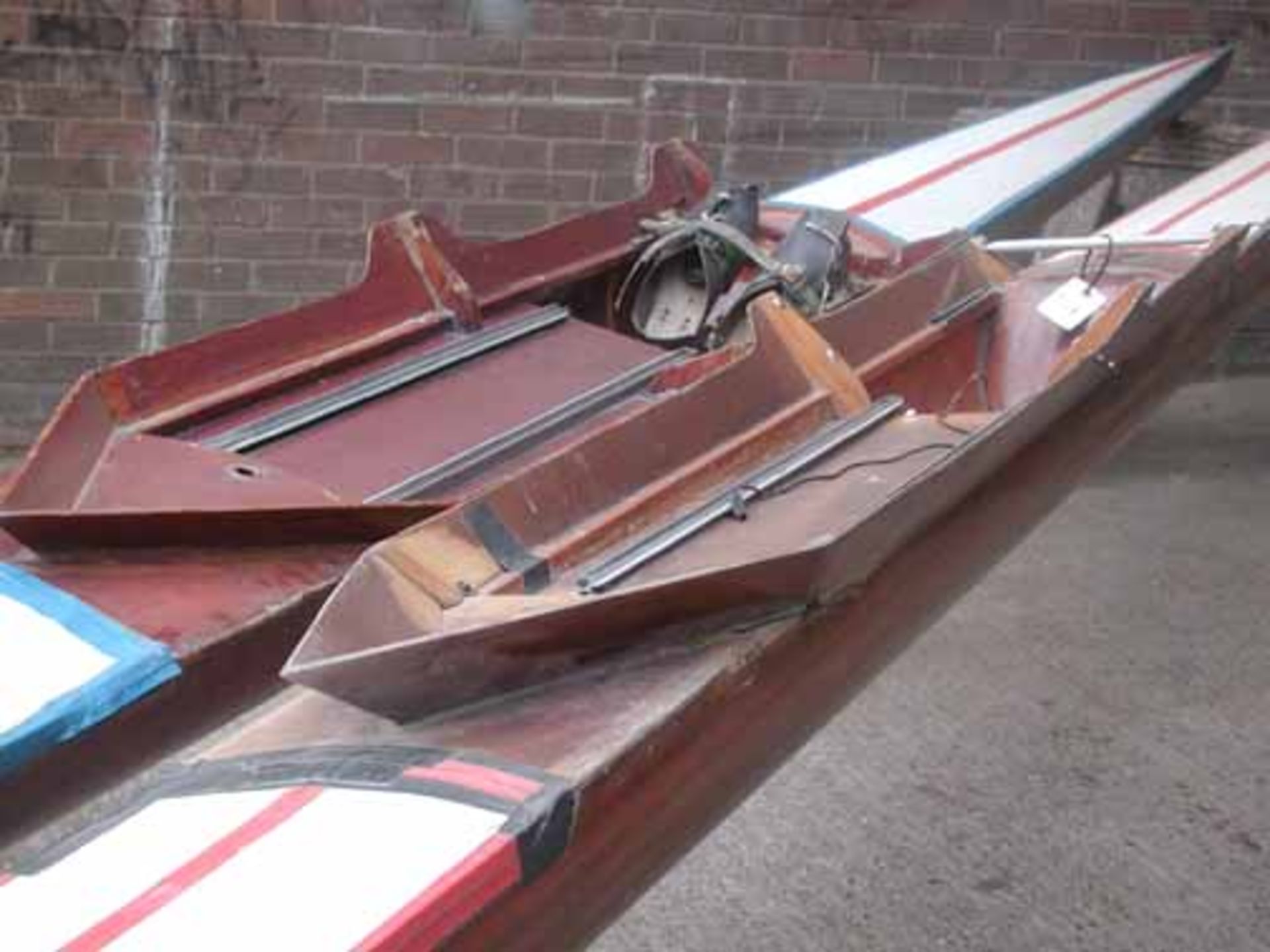 *PAIR OF WOODEN SCULLING BOATS - Image 3 of 15