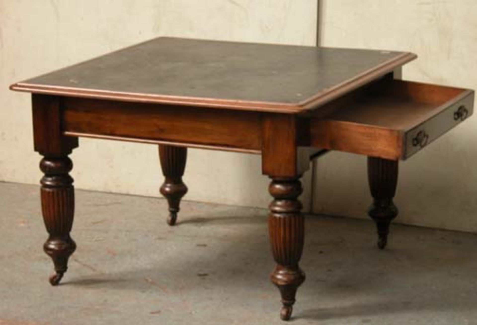 *VICTORIAN MAHOGANY AND BEECH LIBRARY TABLE, CIRCA 1890. HEIGHT 750MM (29.5IN) X WIDTH 1115MM (44IN) - Image 8 of 8