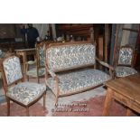 *CARVED OAK FRENCH SALON SUITE