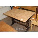 *SMALL PINE REFECTORY TABLE. MID 1900S [0]