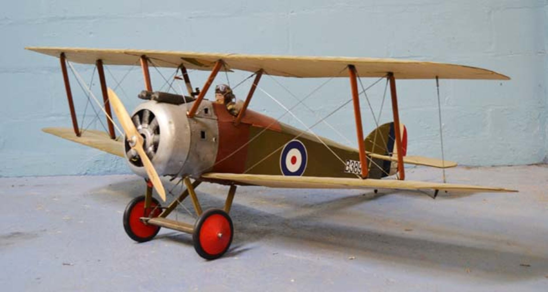 SOPWITH CAMEL, FLYING MODEL. 2135MM ( 84" ) WIDE X 1400MM ( 55" ) DEEP X 660MM ( 26" ) HIGH. [0] - Image 13 of 13