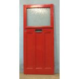 *EDWARDIAN HALF GLAZED FRONT DOOR. 910MM ( 36" ) WIDE X 2115MM ( 83.25" ) HIGH [0]