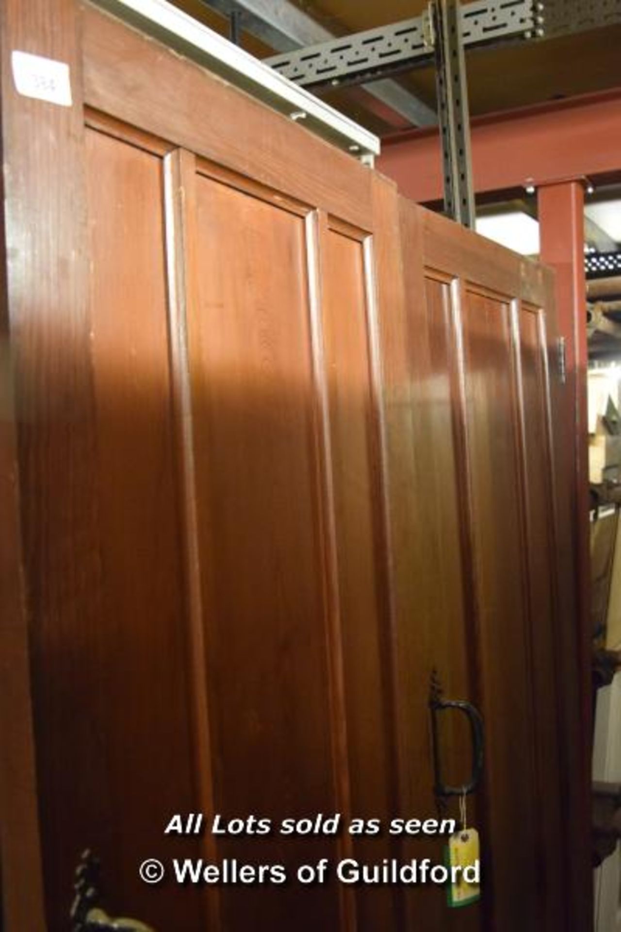*MATCHING SET OF TWO PITCH PINE DOORS