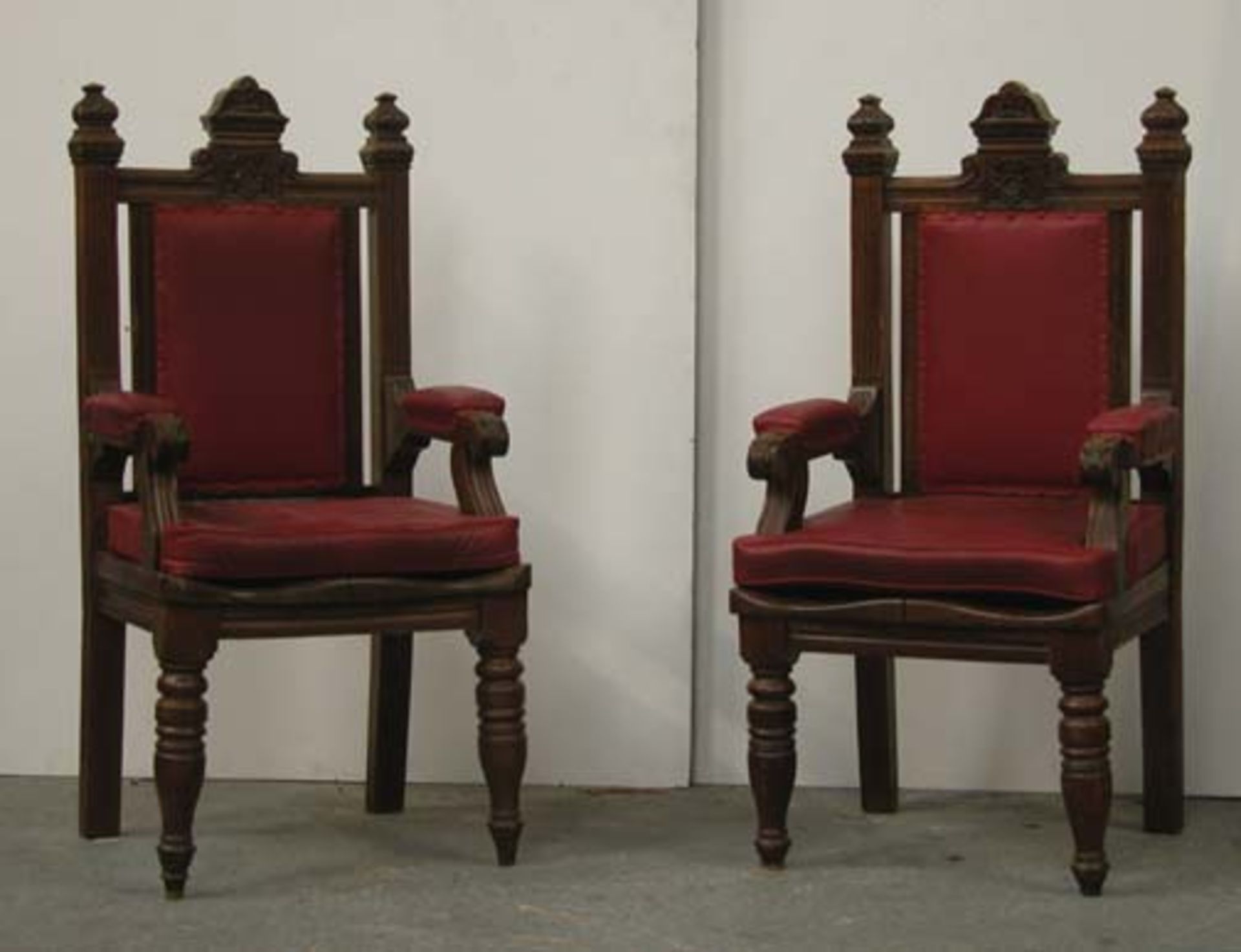 *PAIR OF CARVED OAK CHAIRS, CIRCA 1890. HEIGHT 1315MM (51.8IN) X WIDTH 598MM (23.5IN) X DEPTH - Image 9 of 9