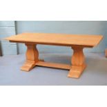 *LARGE OAK TABLE. 2200MM X 1000MM X 783MM