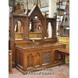 *GOTHIC OAK ALTAR & REREDOS