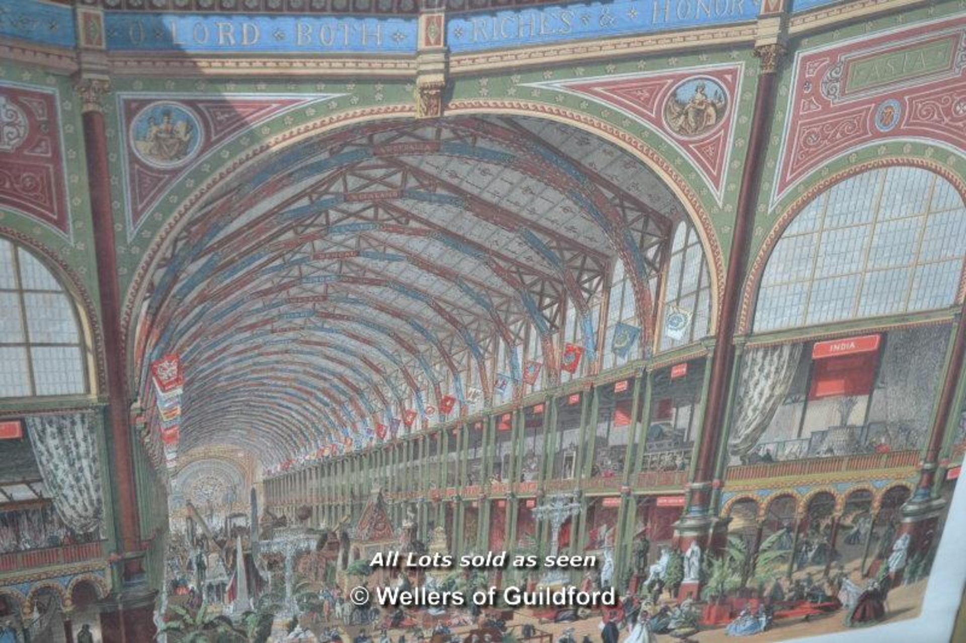 *VICTORIAN FRAMED PRINT OF THE INTERNATIONAL EXHIBITION - Image 2 of 6