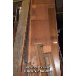 *COLLECTION OF MIXED TIMBER INC. CORNICE TOPPINGS AND TOPS