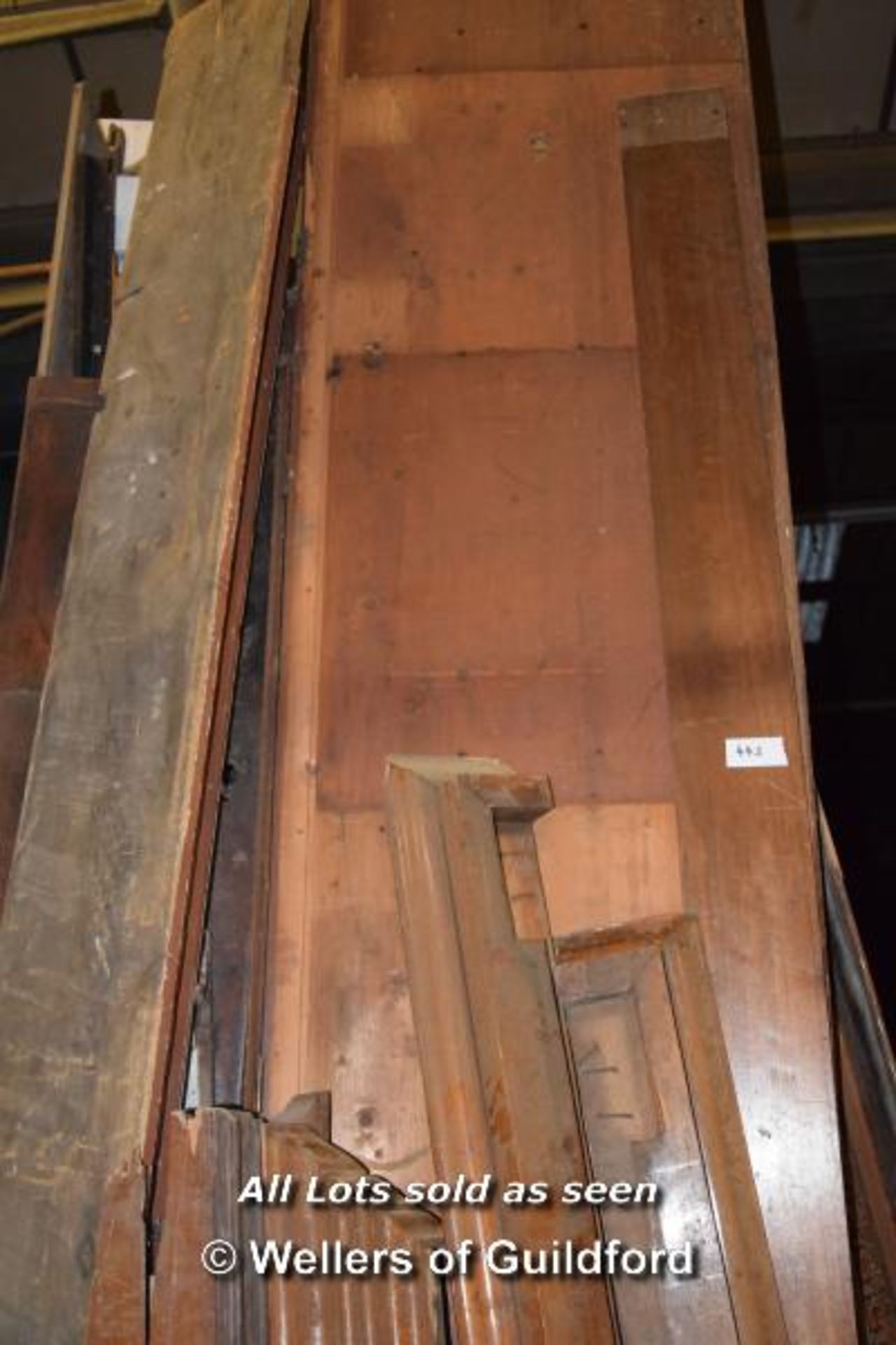 *COLLECTION OF MIXED TIMBER INC. CORNICE TOPPINGS AND TOPS