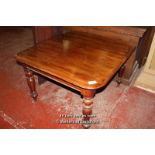 *MAHOGANY EXTENDING DINING TABLE