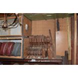 *CUPBOARD AND OTHER DECORATIVE SECTIONS OF WOOD ETC.