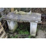 *COMPOSITION STONE GARDEN TABLE