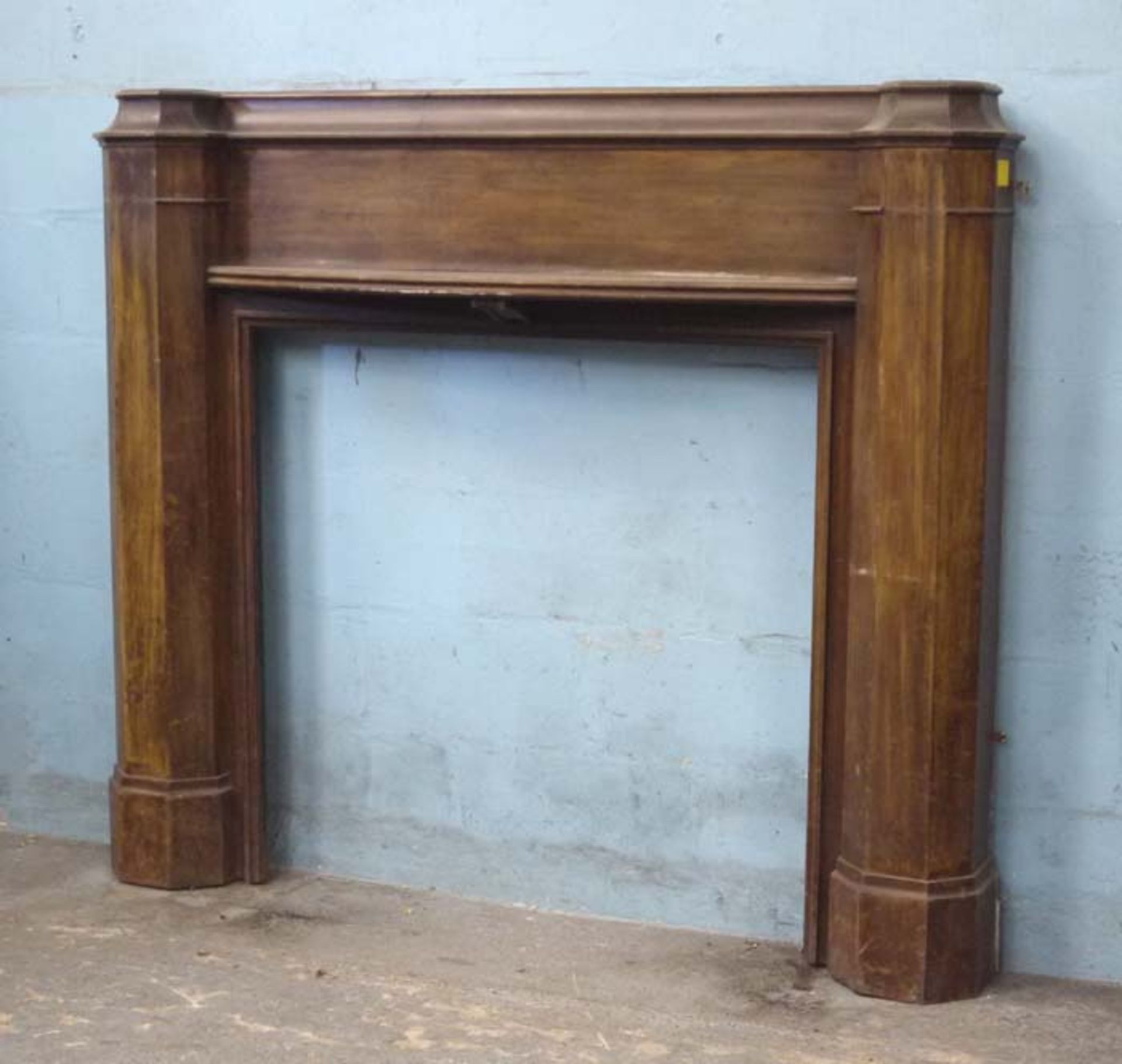 *LARGE FIRE SURROUND, CIRCA 1930S. 1665MM ( 65.5" ) WIDE X 1425MM ( 56" ) HIGH X 200MM ( 8" )