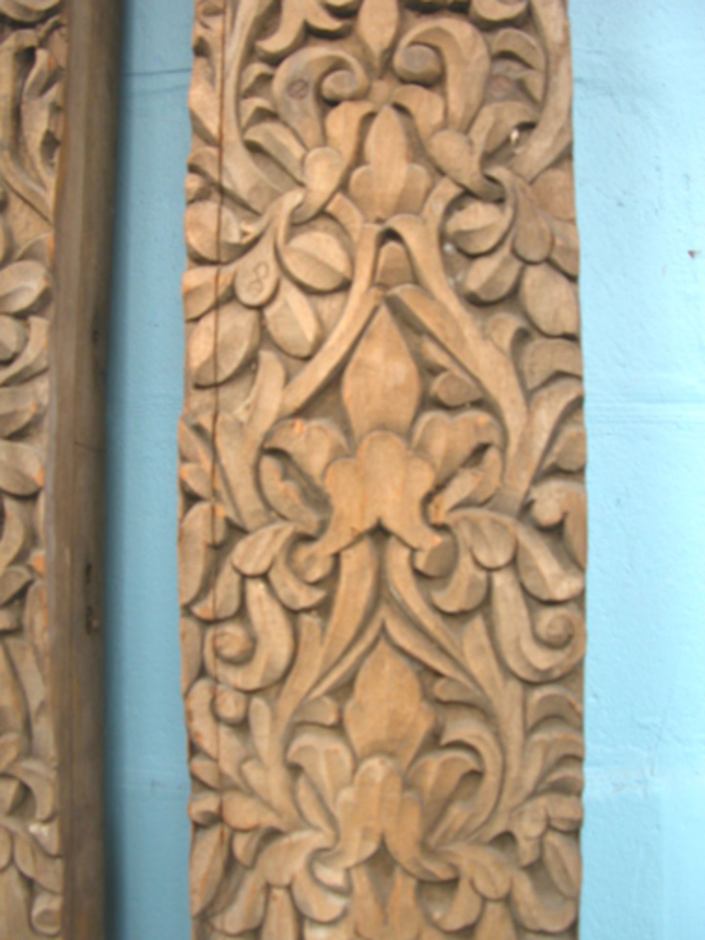 *TEAK CARVED FRIEZE, EARLY 1900 [0] - Image 4 of 11