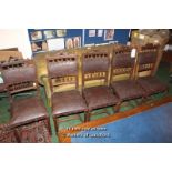 *SET OF EIGHT DECORATIVE CHAIRS