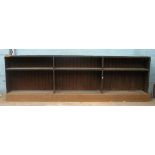 *RECLAIMED PINE SHELVED BASE UNIT, EARLY 1900S. 928MM (36.5IN) HIGH X 310MM (12.25IN) DEEP X