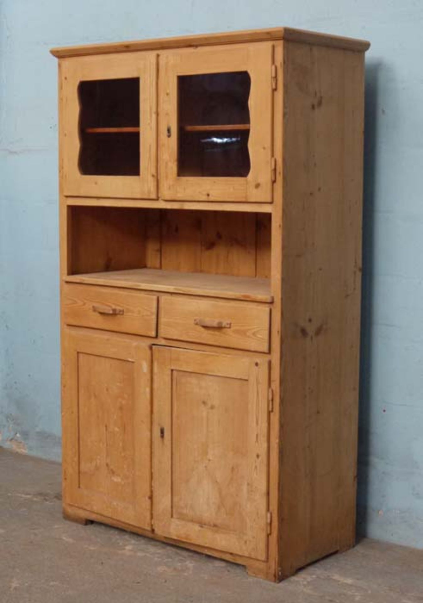 *PINE EUROPEAN DRESSER. 1810MM ( 71.25" ) HIGH X 1050MM ( 41.5" ) WIDE X 495MM ( 19.5" ) DEEP [0]