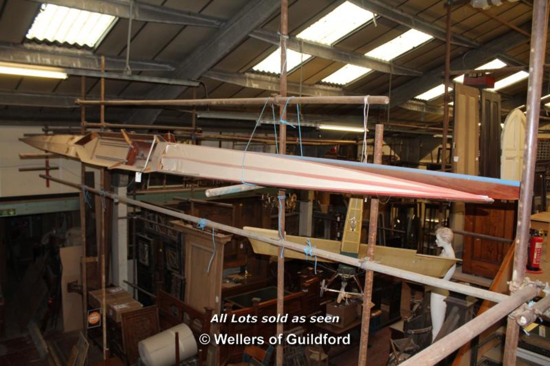 *PAIR OF WOODEN SCULLING BOATS - Image 10 of 15