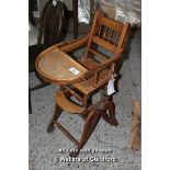 *VICTORIAN CHILDREN'S HIGH CHAIR