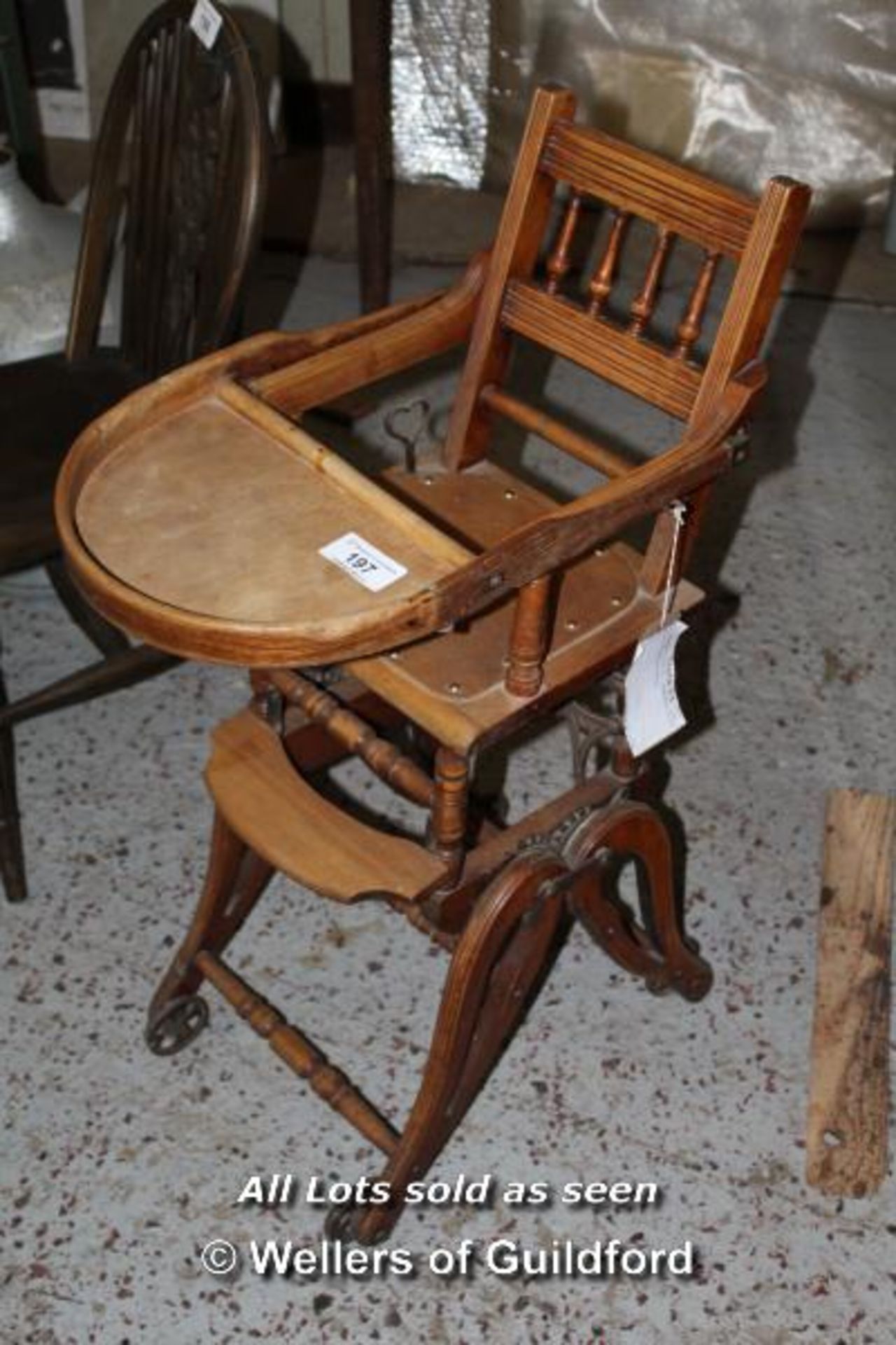 *VICTORIAN CHILDREN'S HIGH CHAIR