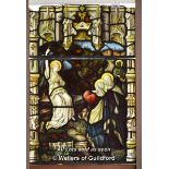 *DECORATIVE STAINED GLASS PANEL DEPICTING JESUS CHRISTS RESSURECTION 780mm W x 1140mm H