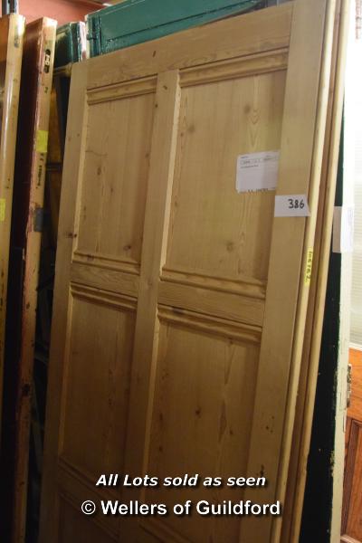 *PAIR OF STRIPPED PINE DOORS