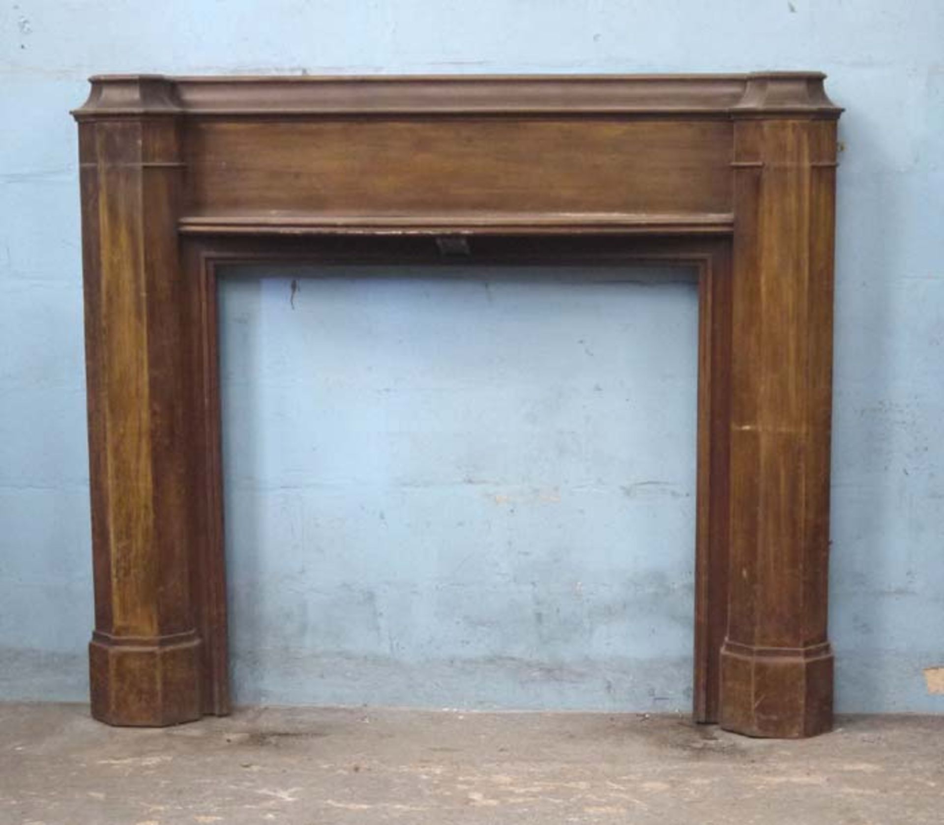 *LARGE FIRE SURROUND, CIRCA 1930S. 1665MM ( 65.5" ) WIDE X 1425MM ( 56" ) HIGH X 200MM ( 8" ) - Image 3 of 3