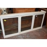 *PAINTED PINE TRIPLE GLAZED VICTORIAN KITCHEN UNIT