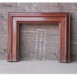 *BOLECTION MAHOGANY FIRE SURROUND, CIRCA 1900. HEIGHT 1315MM (51.75IN) X WIDTH 1667MM (65.5IN) X