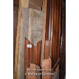 *COLLECTION OF LARGE MAHOGANY CORNICE