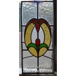 *RUN OF LEADED GLASS PANEL.