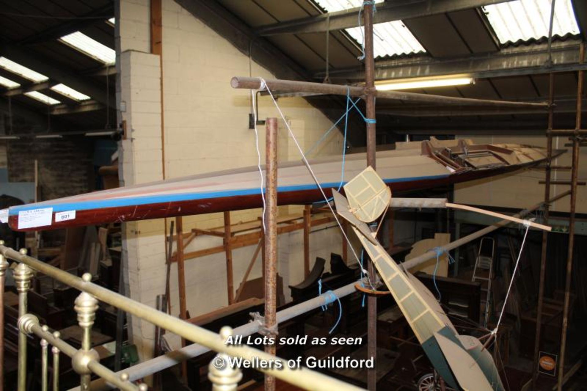 *PAIR OF WOODEN SCULLING BOATS - Image 8 of 15