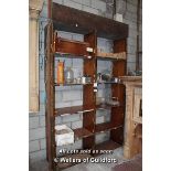 *EDWARDIAN PINE DISPLAY SHELVES