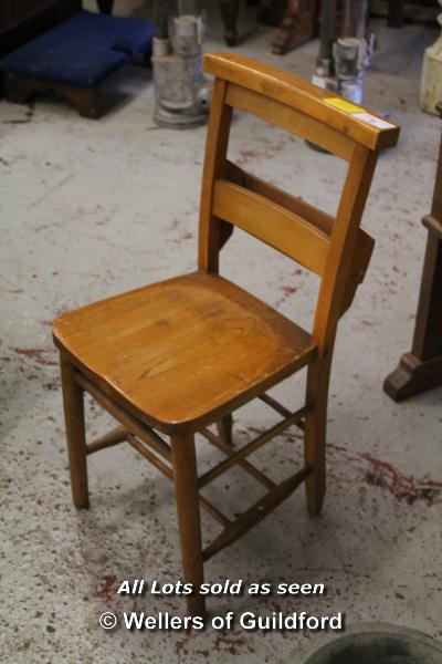 *SET OF SIX SIMPLE CHURCH CHAIRS