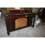 *MAHOGANY OVERMANTLE MIRROR