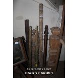 *A LARGE SELECTION OF NEWEL POSTS