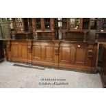 *LARGE TEAK BANK COUNTER FRONT