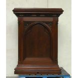 *OAK GOTHIC STAND. CIRCA 1880. SYMPATHETICALLY RESTORED. 1550MM (61IN) HIGH X 1180MM (46.5IN) WIDE X