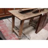 *FOUR LAB TABLES (STRIPPED). 1220MM WIDE X 610MM X DEEP 860MM HIGH [0]