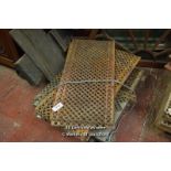 *COLLECTION OF CAST IRON GRILL PANELS