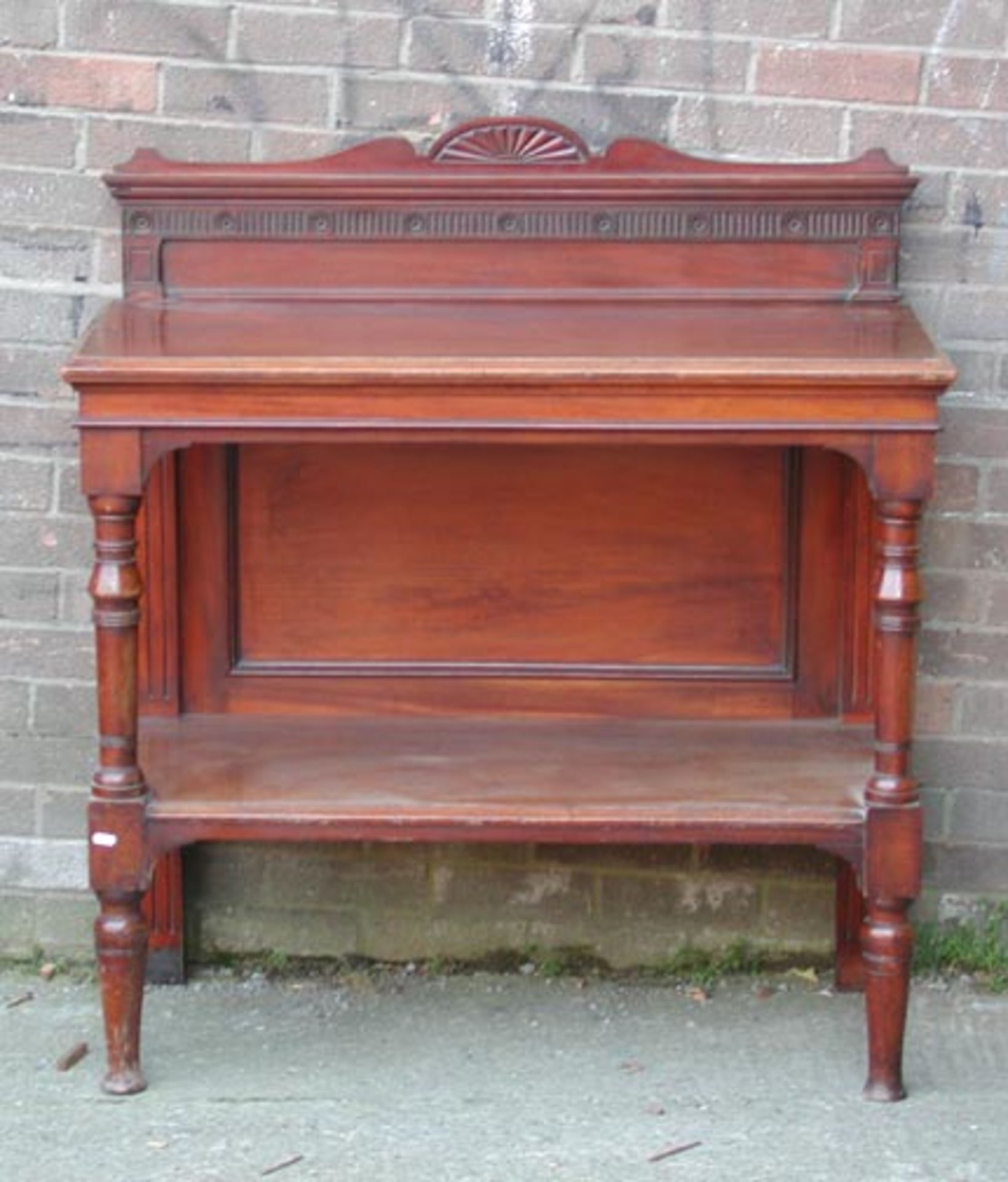 *MAHOGANY BUFFET/SERVER, LATE 1800S. HEIGHT 1185MM (46.5IN) X WIDTH 1080MM (42.5IN) X DEPTH 520MM ( - Image 4 of 4