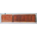 *RECLAIMED MAHOGANY PUB CAFE BAR FRONT PANELLING. 880MM ( 34.75" ) HIGH X 25MM ( 1" ) DEEP. P1 -