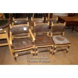 *SET OF 6 CHAIRS (INC 2 CARVERS) [0]