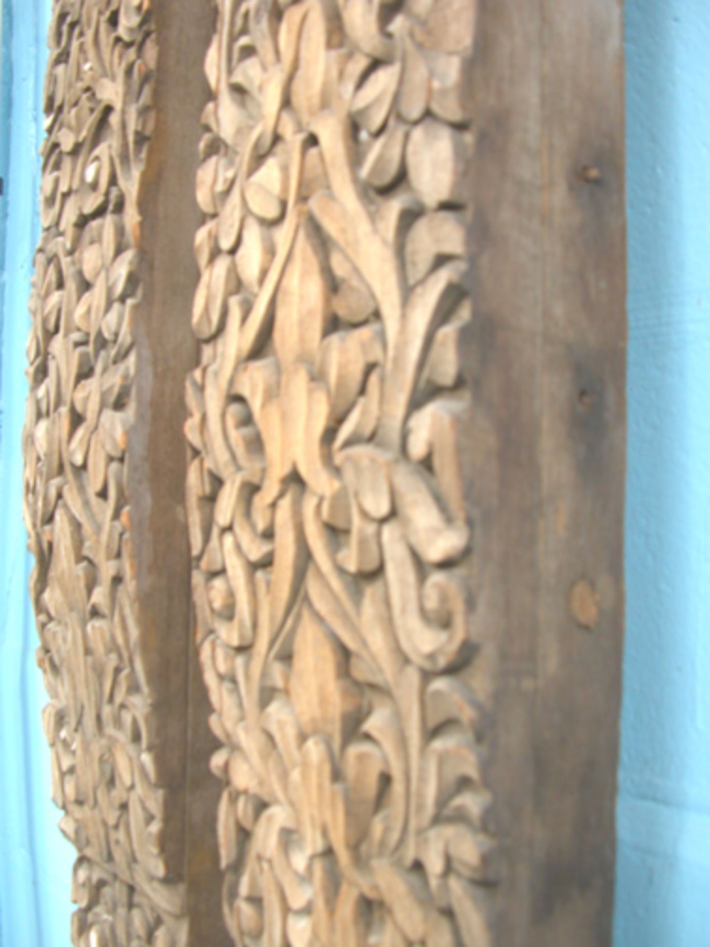 *TEAK CARVED FRIEZE, EARLY 1900 [0] - Image 7 of 11